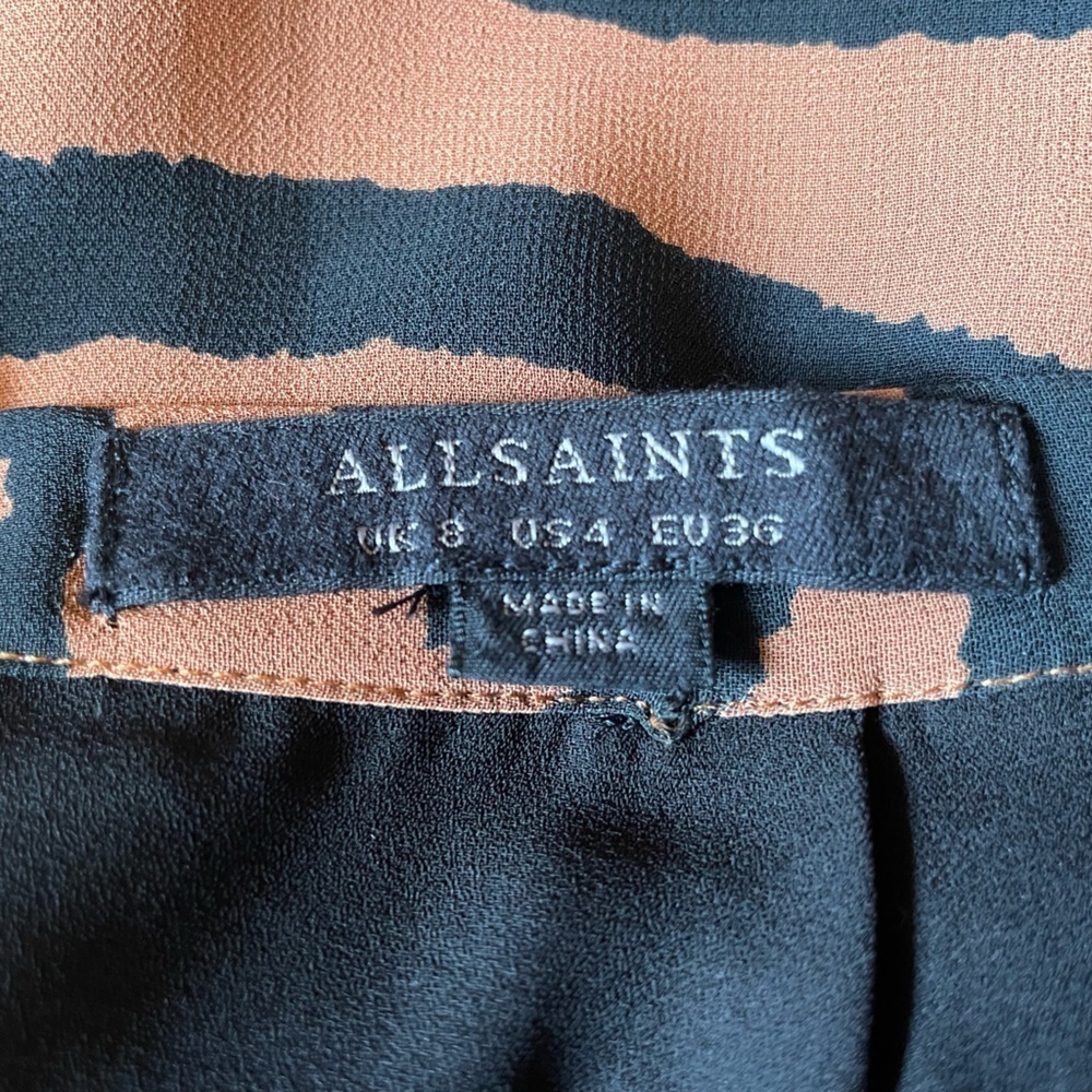 All saints Nia Zephyr zebra skirt - Picture 5 of 6